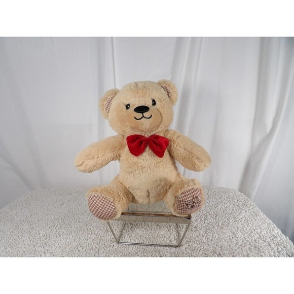 Edible Arrangements Brown EDI Red Bow Soft Teddy Bear Stuffed Animal Plush Toy - Picture 1 of 9